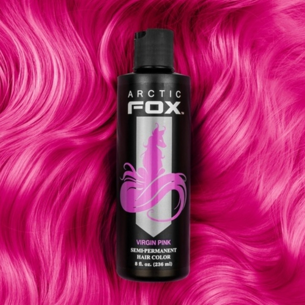 NEW Arctic Fox Virgin Pink Semi Permanent Hair Color Dye Vegan Cruelty Free 8 Oz
